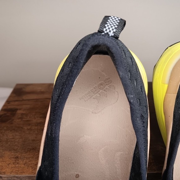 Sorel Kinetic Breakthru Lace Up Sneakers Women Black Yellow Tan Slip On Athletic - Picture 6 of 8